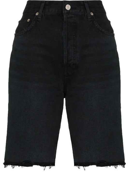 Knee-Length Denim Shorts