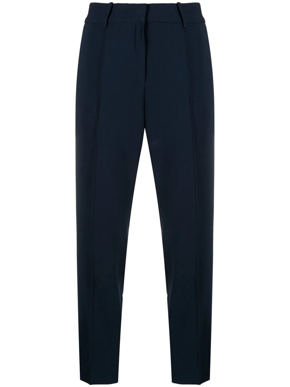 Cropped Crepe Trousers