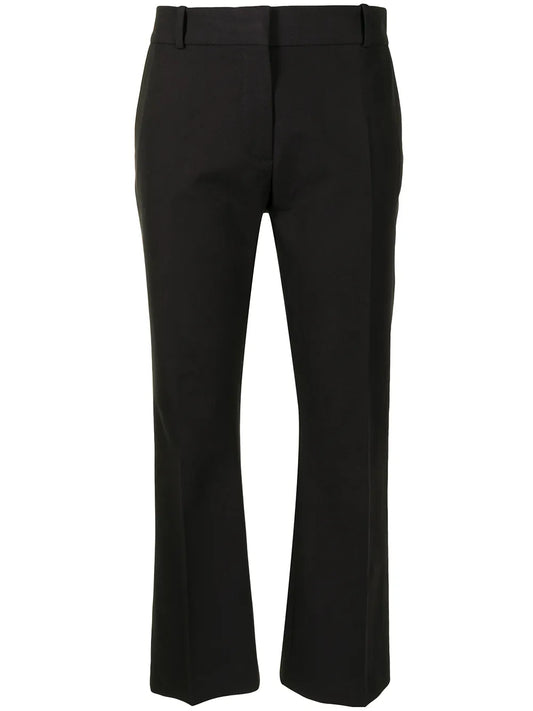 Cropped-Tailored Trousers