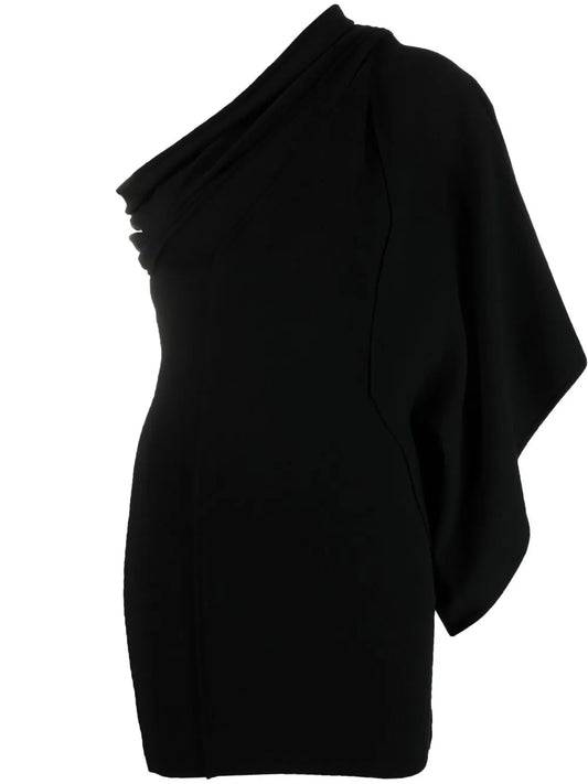 Athena Voluminous Cold-Shoulder Dress