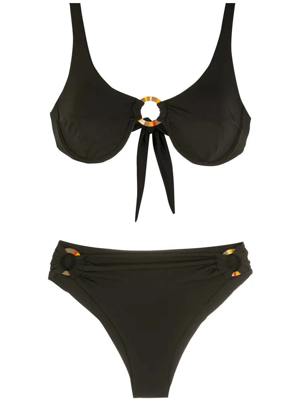 Ring-Details Bikini Set