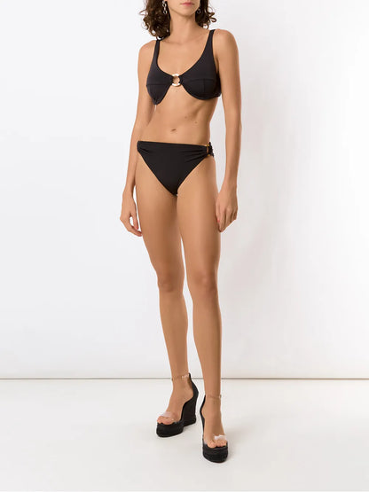 Ring-Details Bikini Set