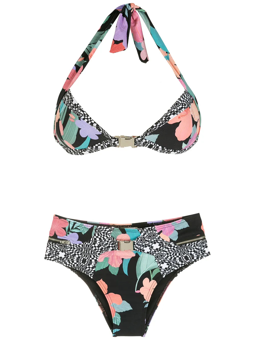 Print Hibiscus Bikini Set