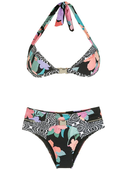 Print Hibiscus Bikini Set