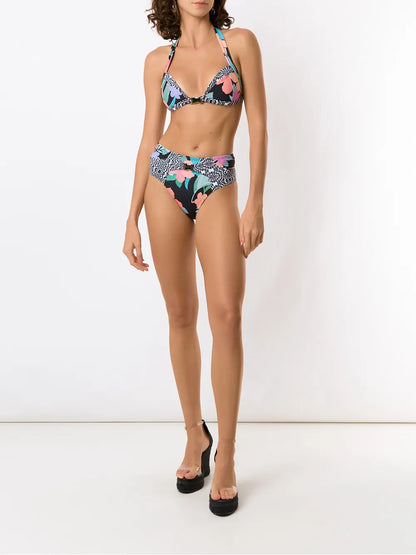 Print Hibiscus Bikini Set