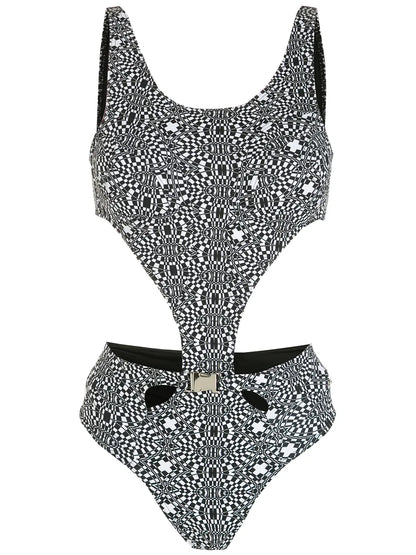 Print Hibiscus Swimsuit
