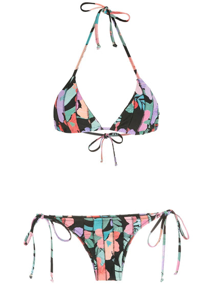 Print Hibiscus Bikini Set
