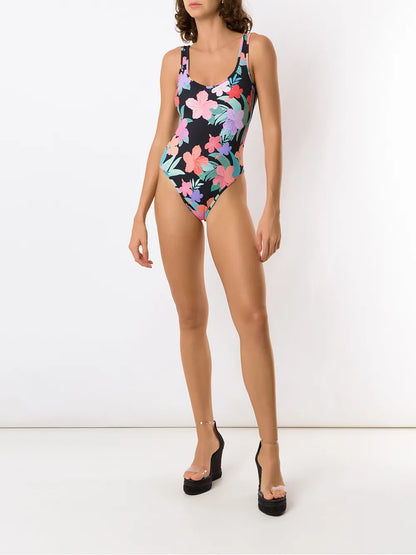 Print Hibiscus Swimsuit