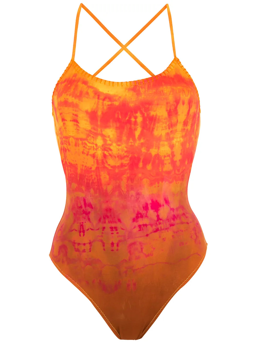 Embroidery Tie Dye Swimsuit