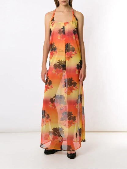 Printed Long Dress