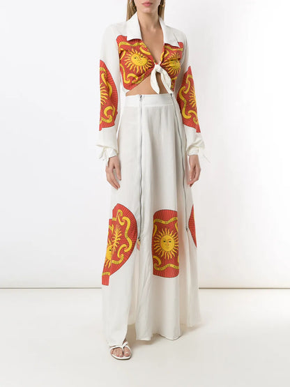 Long Sleeves Cropped Shirt