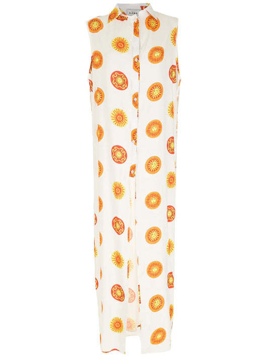 Print Sol Long Beach Dress