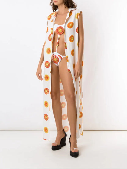 Print Sol Long Beach Dress