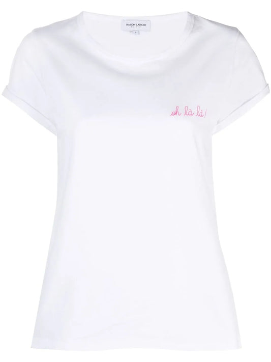 Oh La La Slogan Cotton T-Shirt