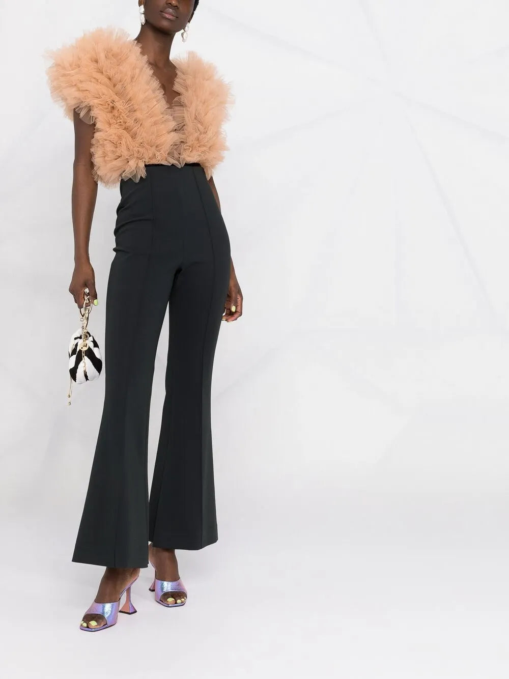 Organza Ruffle Bodysuit