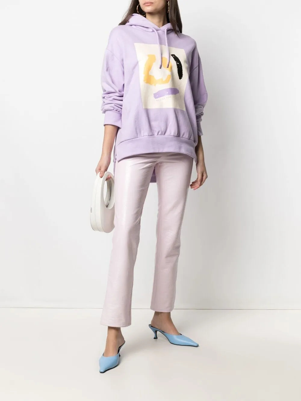 Slim-Cut Vinyl Trousers