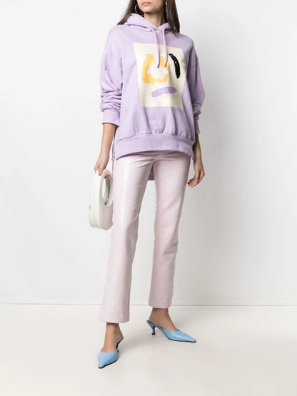 Slim-Cut Vinyl Trousers