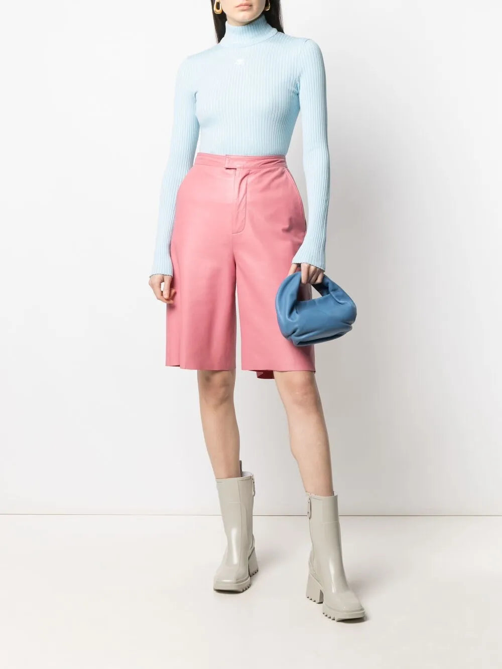 Logo Print Ribbed Knit Jumper