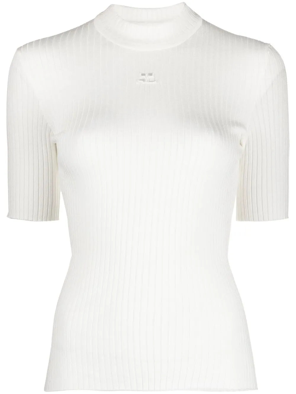 Logo-Embroidered Ribbed Sweater