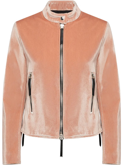 Velvet Zip-Up Jacket