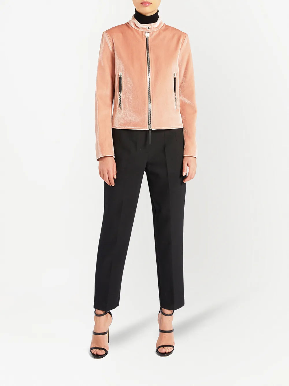 Velvet Zip-Up Jacket