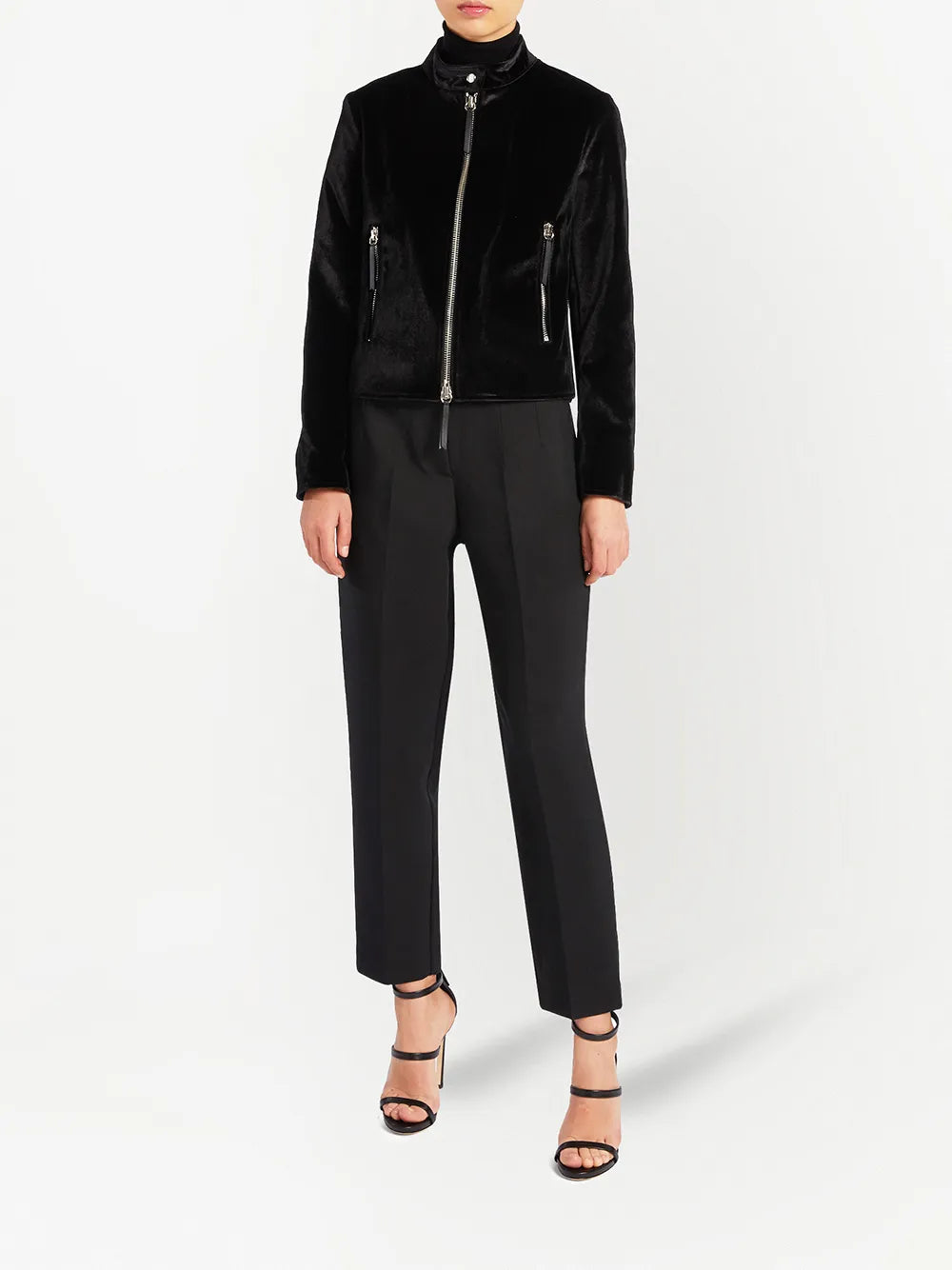 Velvet Zip-Up Jacket