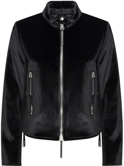Velvet Zip-Up Jacket