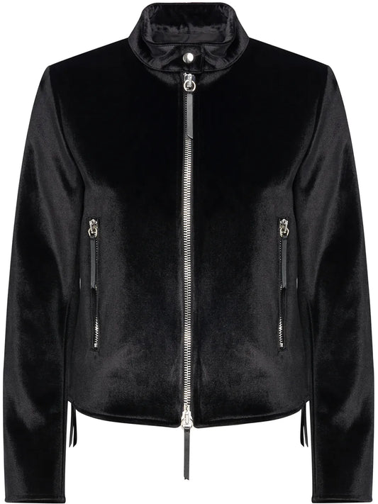 Velvet Zip-Up Jacket