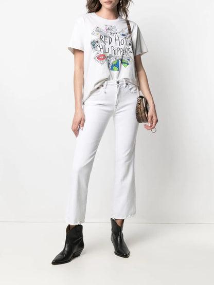 Flared Cropped Jeans