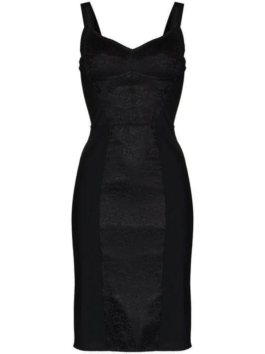 Floral Jacquard Midi Dress