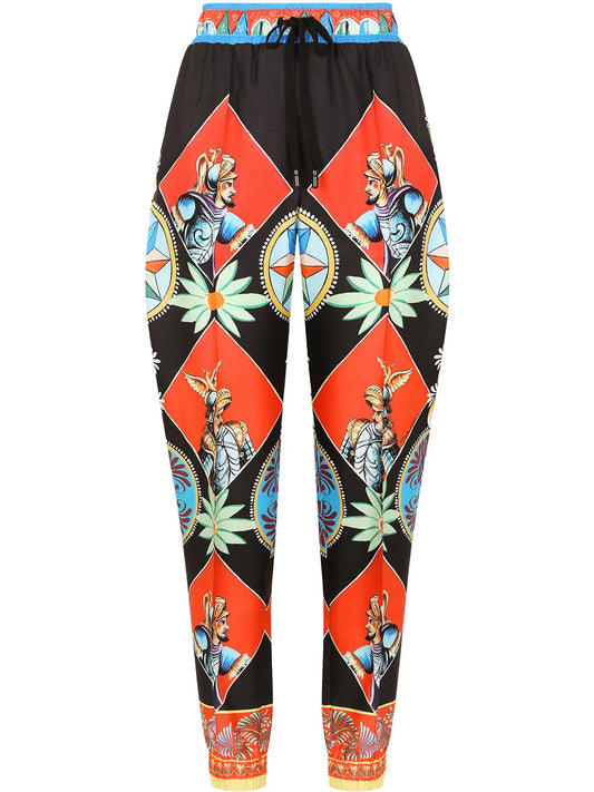 Carretto-Print Track Pants