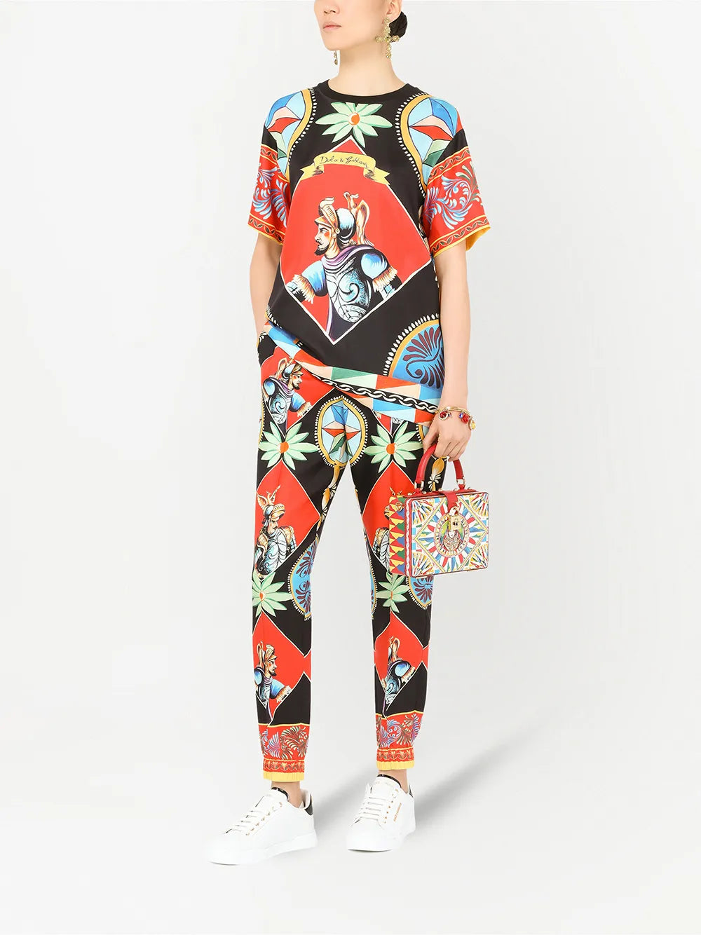 Carretto-Print Track Pants