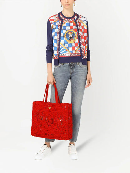 Carretto-Print Silk Vest