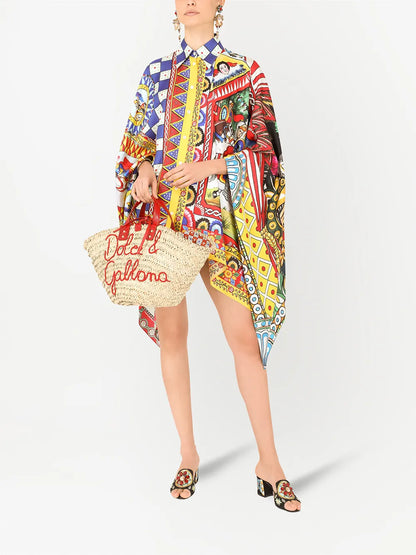 Carretto-Print Twill Shirt