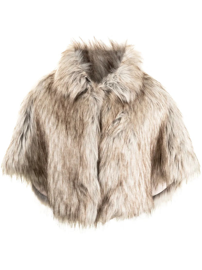 Nord Faux-Fur Cropped Cape