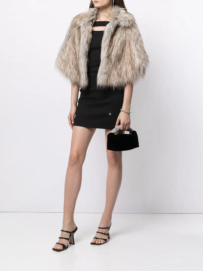 Nord Faux-Fur Cropped Cape