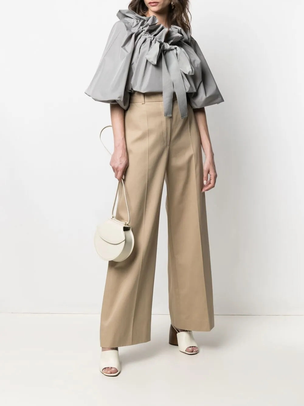 Wide-Leg Tailored Trousers