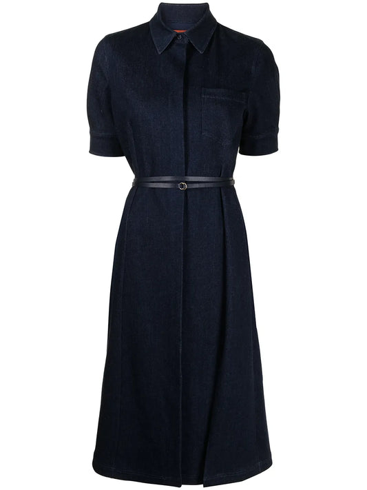 Kieran Belted Denim Shirtdress