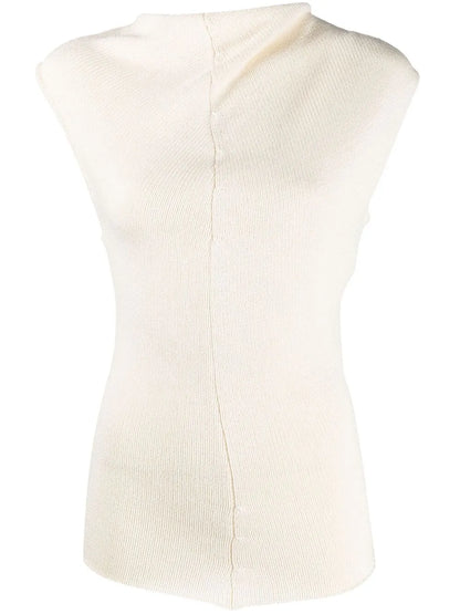 High Neck Knitted Top