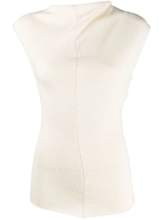 High Neck Knitted Top