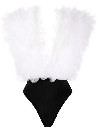 Ruffled Sleeveless Bodysuit