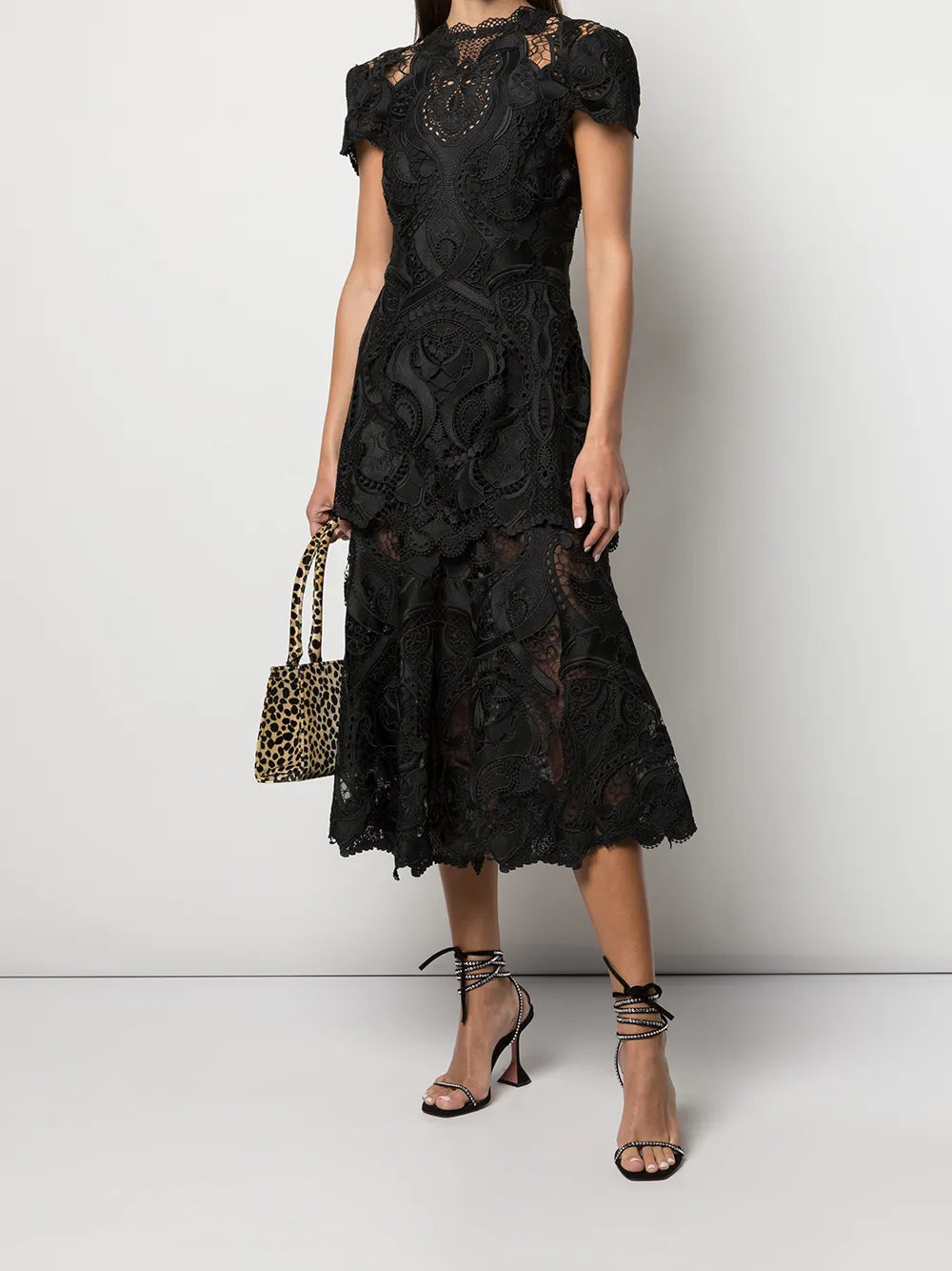 Cut Out-Detail Midi Dress