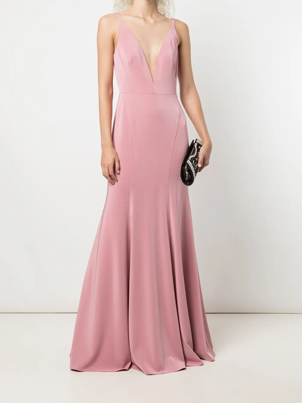 Crema Plunging V-Neck Dress