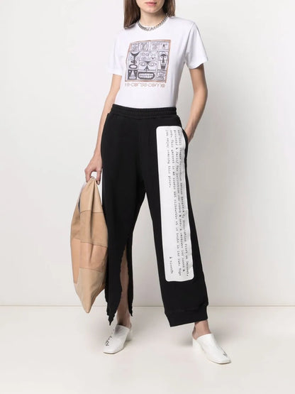Faces-Print Cotton T-Shirt