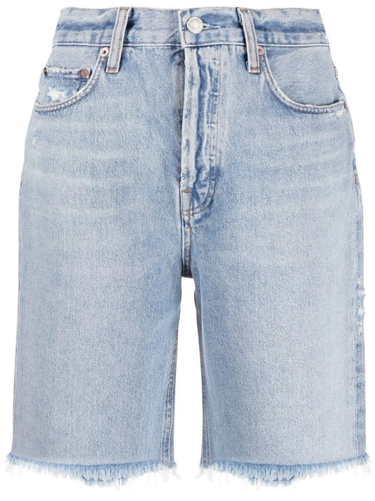 High-Rise Knee-Length Jeans