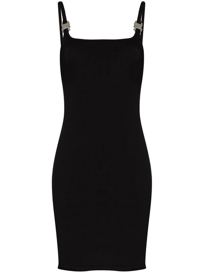 Disco Ribbed Mini Dress