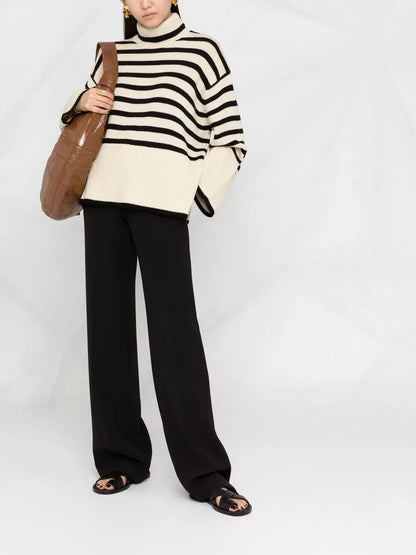 Striped Roll Neck Jumper