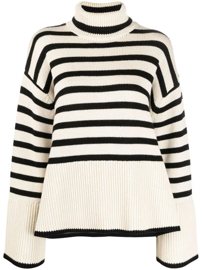 Striped Roll Neck Jumper