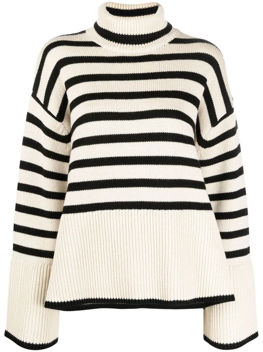 Striped Roll Neck Jumper