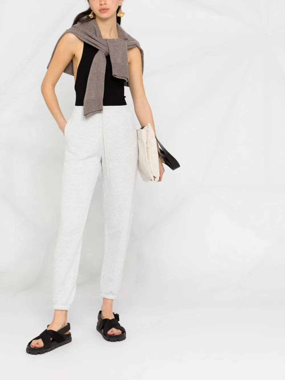 Cotton Tapered Track Pants